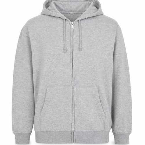 Divided by H&M Mens Grey Cotton Full Zip Hoodie Size S