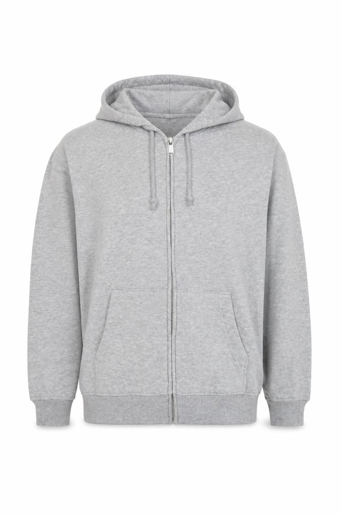Divided by H&M Mens Grey Cotton Full Zip Hoodie Size S
