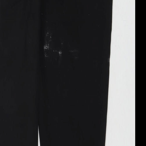 Papaya Womens Black Cotton Skinny Jeans Size 10 L27 in Regular Zip