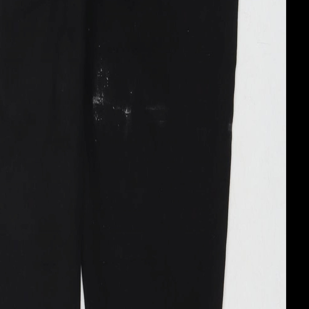 Papaya Womens Black Cotton Skinny Jeans Size 10 L27 in Regular Zip
