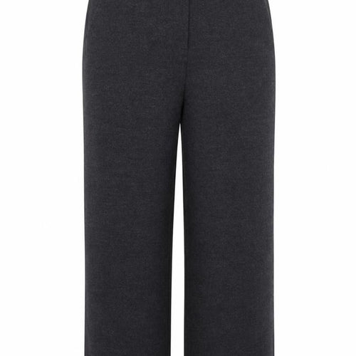Betty Barclay Womens Grey Wool Trousers Size 10 L25 in Regular Zip