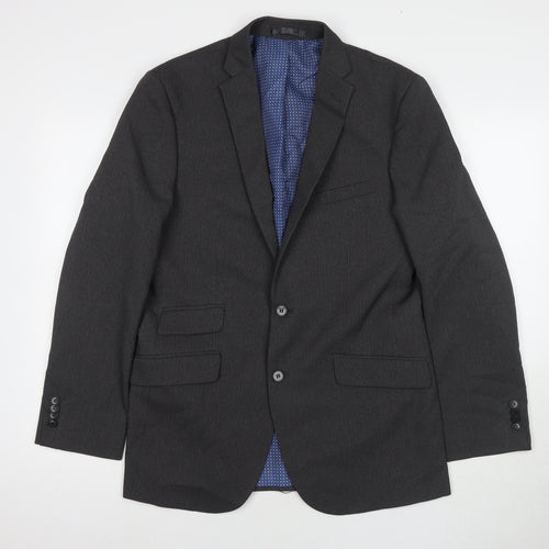 Taylor & Wright Mens Grey Polyester Jacket Suit Jacket Size 38 Regular