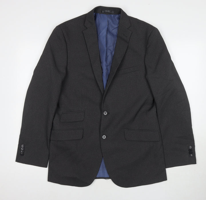Taylor & Wright Mens Grey Polyester Jacket Suit Jacket Size 38 Regular