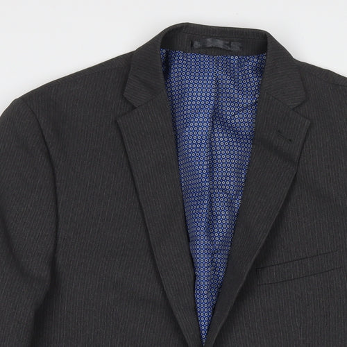 Taylor & Wright Mens Grey Polyester Jacket Suit Jacket Size 38 Regular