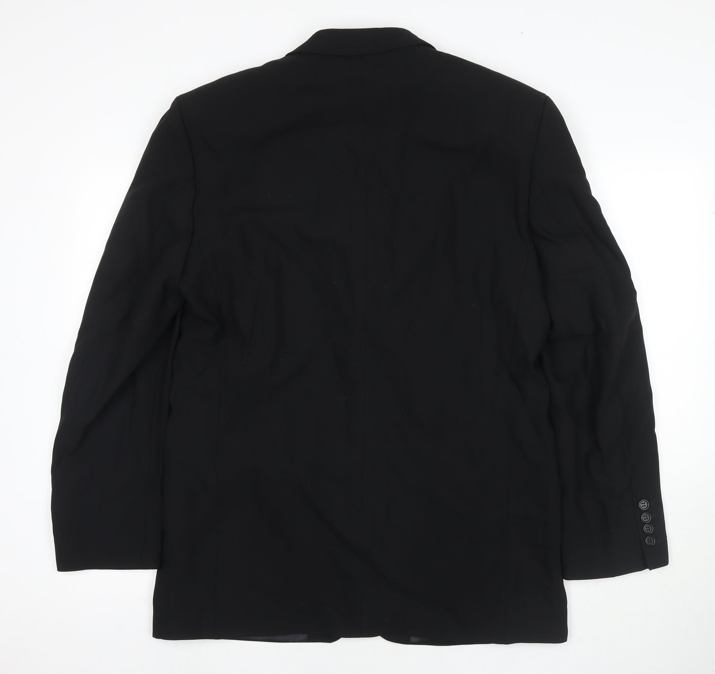 Gibson Mens Black Geometric Jacket Blazer Size 38 Button