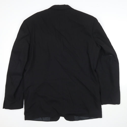 Ciro Citterio Mens Black Wool Jacket Suit Jacket Size 40 Regular