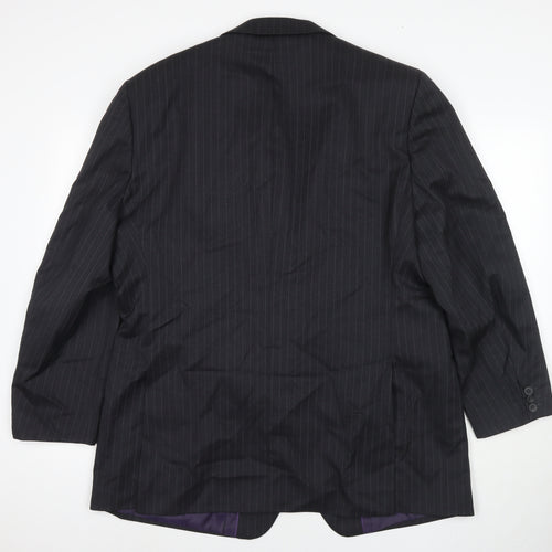 Greenwoods Mens Grey Wool Jacket Suit Jacket Size 46 Regular