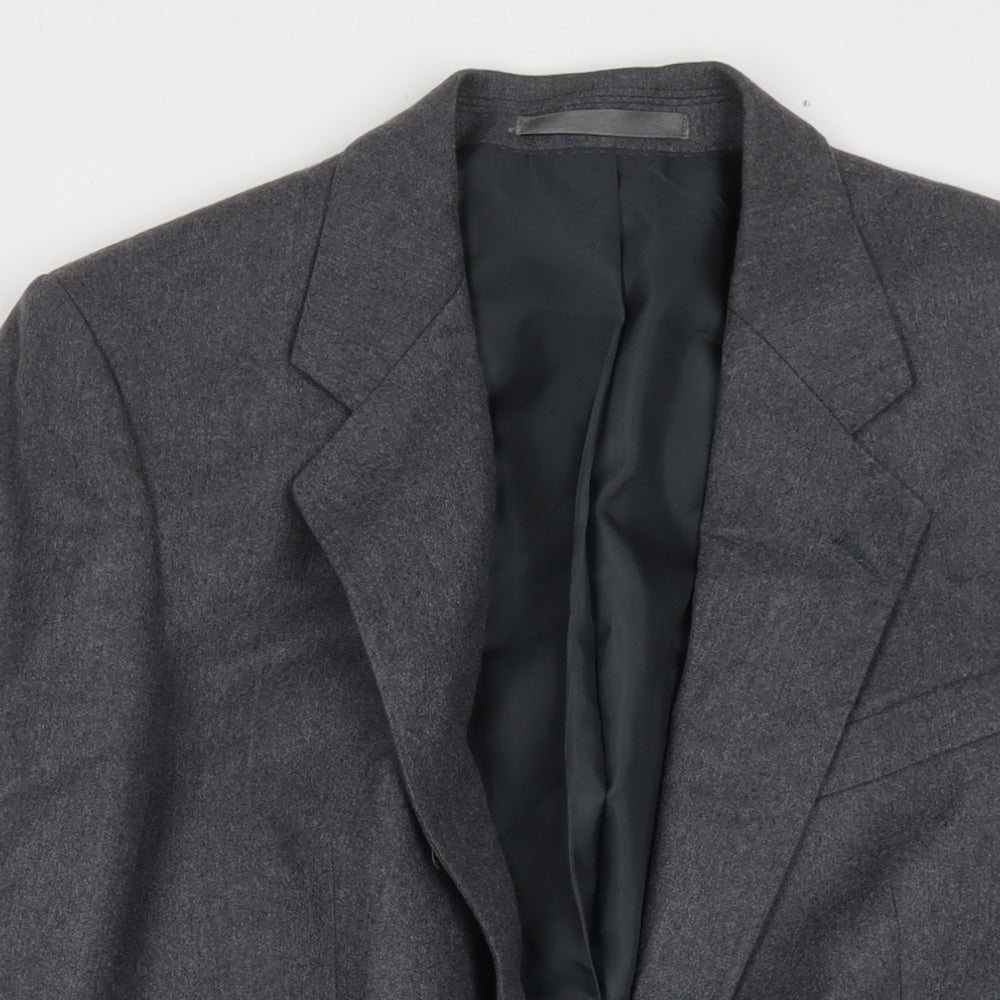 Centaur Mens Grey Wool Jacket Suit Jacket Size 40 Regular