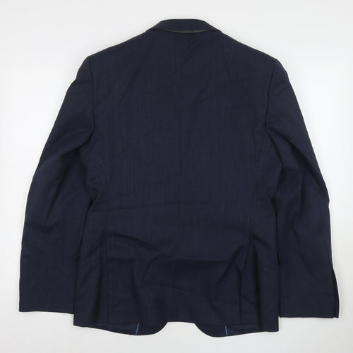 Marks and Spencer Mens Blue Wool Jacket Suit Jacket Size 38 Regular