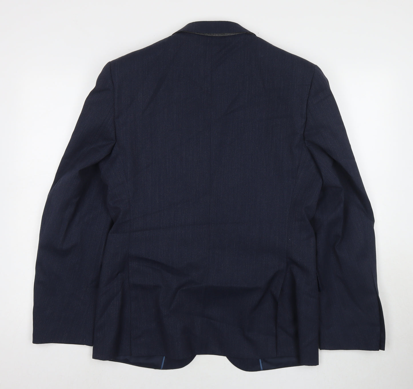Marks and Spencer Mens Blue Wool Jacket Suit Jacket Size 38 Regular