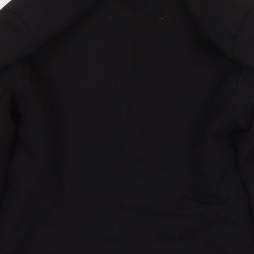 I SAW IT FIRST Womens Black Jacket Blazer Size 8 Button