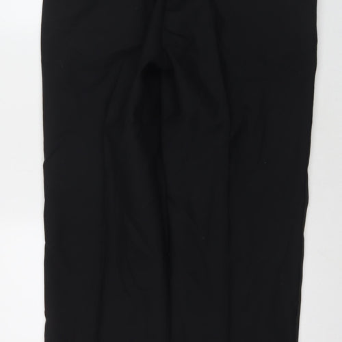 Premiere Mens Black Polyester Dress Pants Trousers Size 36 in L30 in Regular Zip - Short