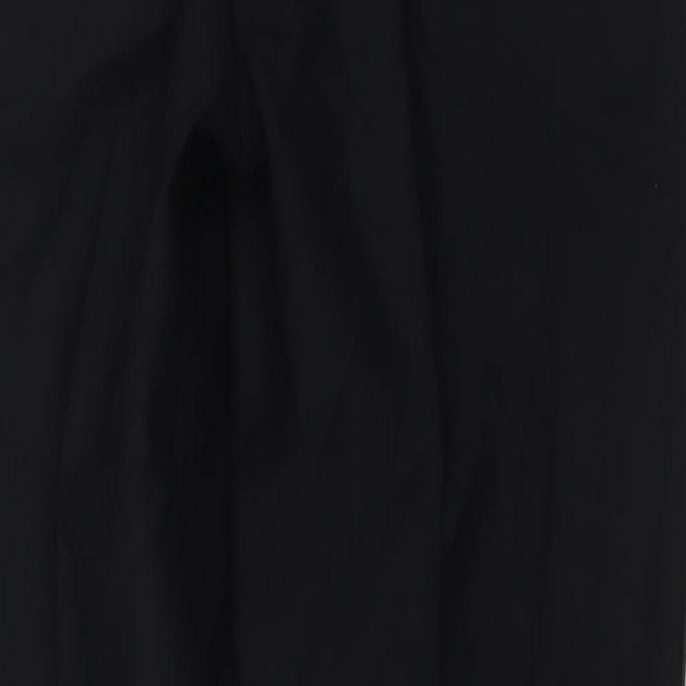 Premiere Mens Black Polyester Dress Pants Trousers Size 36 in L30 in Regular Zip - Short