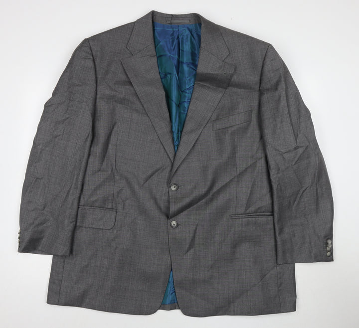 Vitale Mens Grey Wool Jacket Suit Jacket Size 40 Regular