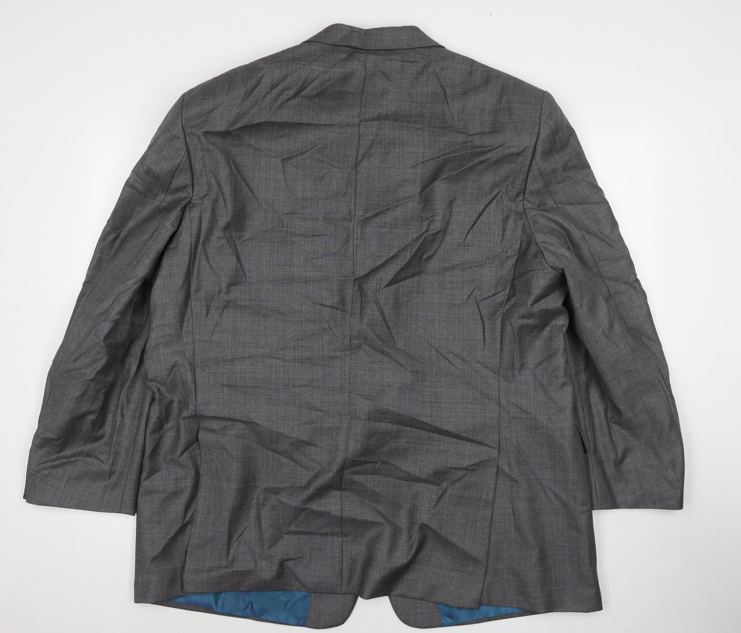 Vitale Mens Grey Wool Jacket Suit Jacket Size 40 Regular