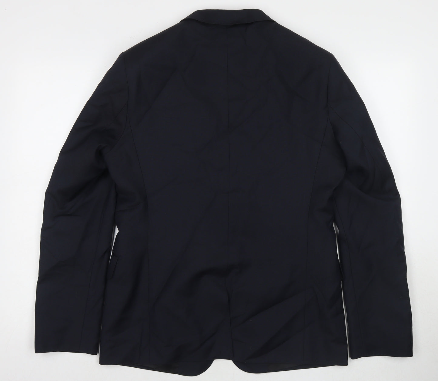 ASOS Mens Blue Wool Jacket Suit Jacket Size 38 Regular