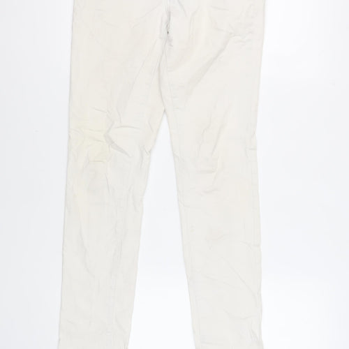 American Eagle Womens Ivory Cotton Skinny Jeans Size 30 in L31 in Regular Zip