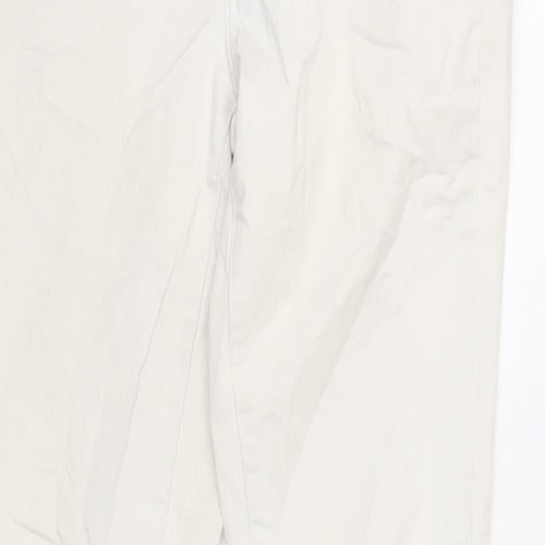 American Eagle Womens Ivory Cotton Skinny Jeans Size 30 in L31 in Regular Zip