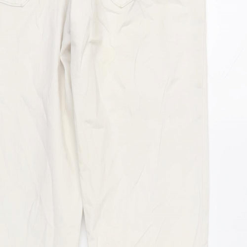 American Eagle Womens Ivory Cotton Skinny Jeans Size 30 in L31 in Regular Zip