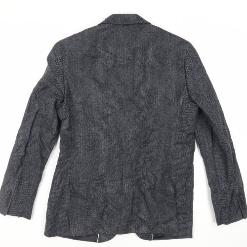 Marks and Spencer Mens Blue Polyester Jacket Blazer Size 40 Regular
