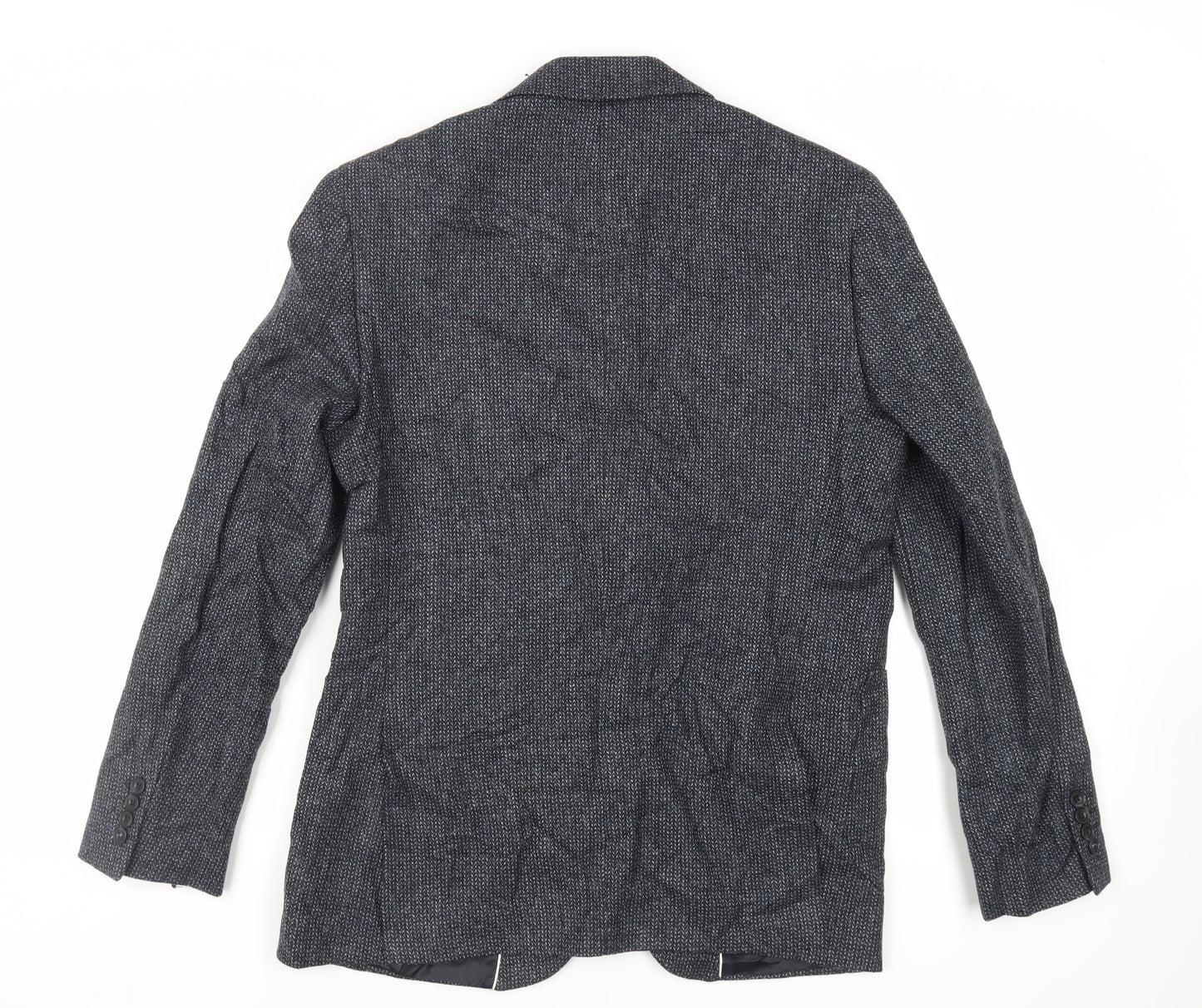 Marks and Spencer Mens Blue Polyester Jacket Blazer Size 40 Regular