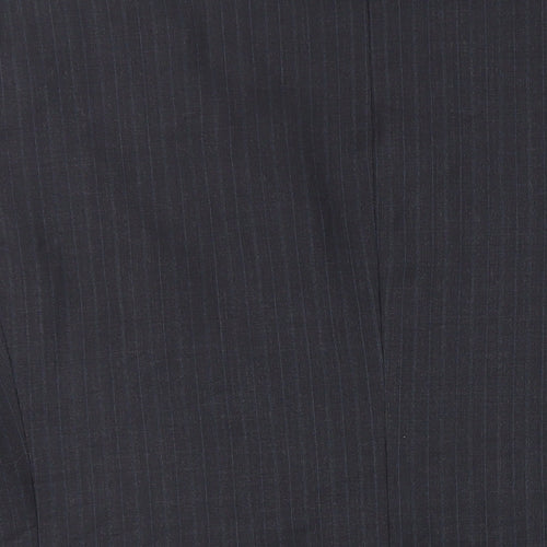 Marks and Spencer Mens Grey Striped Wool Jacket Suit Jacket Size 46 Regular