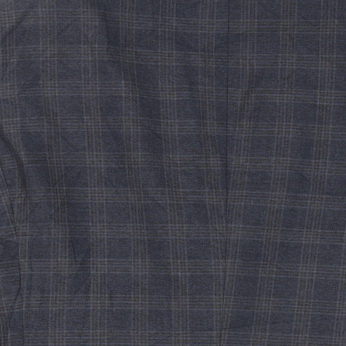 NEXT Mens Blue Plaid Polyester Jacket Suit Jacket Size 42 Regular