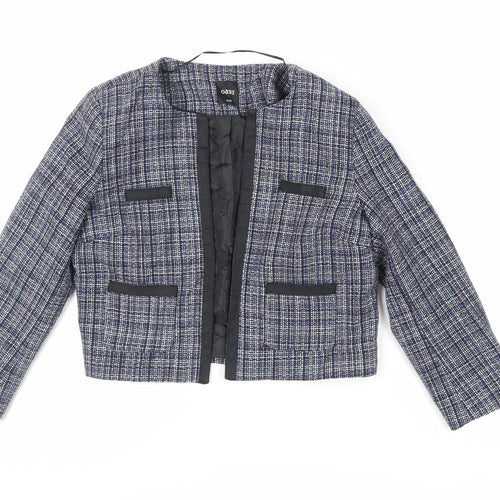 Oasis Womens Blue Jacket Size 10 - Open