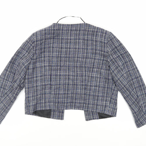 Oasis Womens Blue Jacket Size 10 - Open