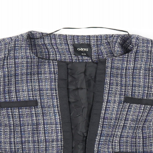 Oasis Womens Blue Jacket Size 10 - Open