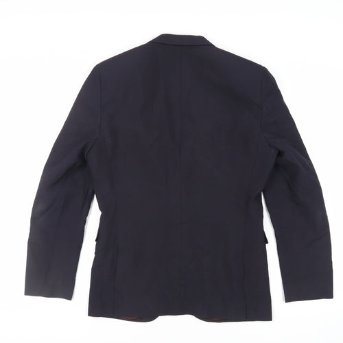 NEXT Mens Blue Polyester Jacket Suit Jacket Size 38 Regular