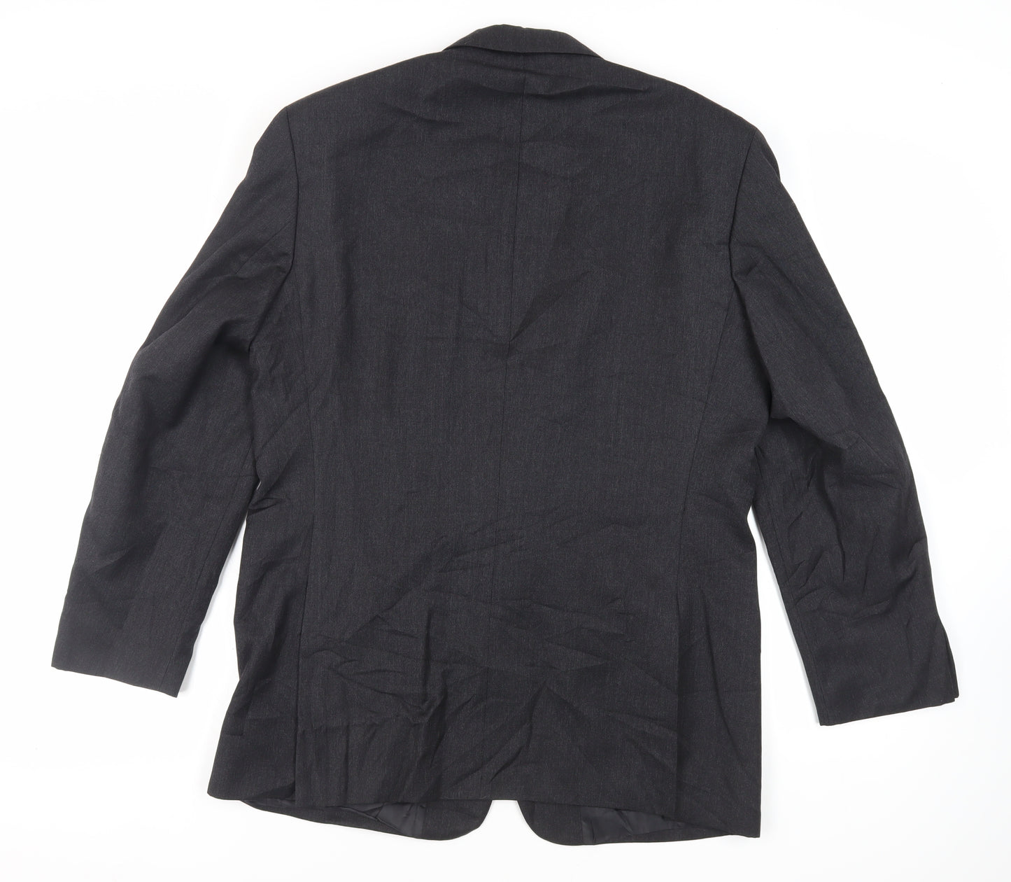 Greenwoods Mens Black Wool Jacket Suit Jacket Size 40 Regular