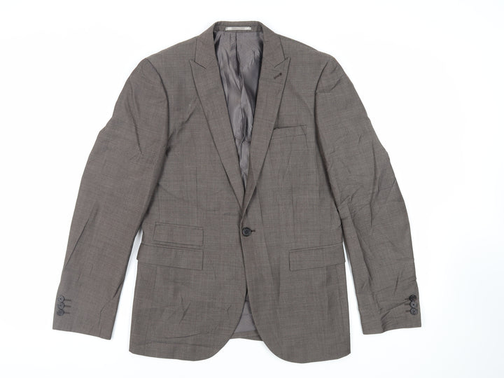 NEXT Mens Brown Wool Jacket Suit Jacket Size 38 Regular
