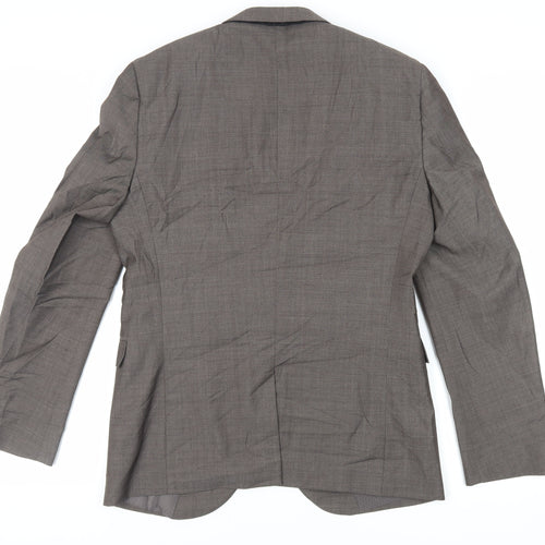 NEXT Mens Brown Wool Jacket Suit Jacket Size 38 Regular