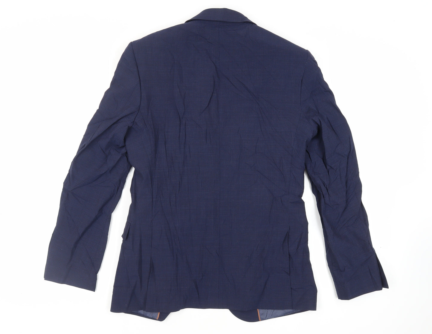 Marks and Spencer Mens Blue Wool Jacket Suit Jacket Size 38 Regular