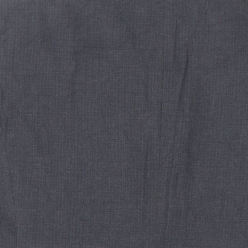 Marks and Spencer Mens Blue Plaid Polyester Jacket Suit Jacket Size 42 Regular