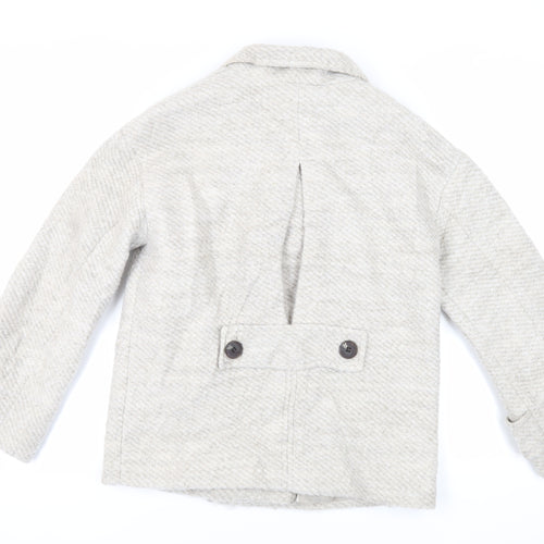 Marks and Spencer Womens Grey Jacket Size S Button
