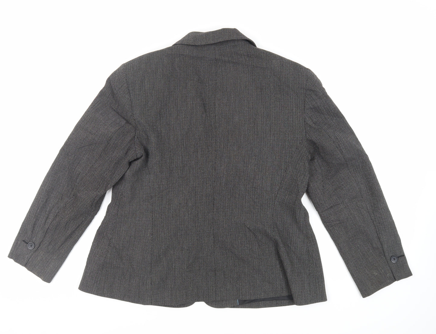 NEXT Womens Grey Jacket Blazer Size 16 Button