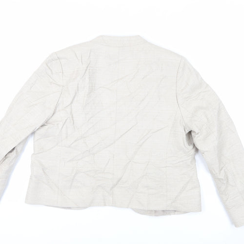 Bonmarché Womens Beige Jacket Blazer Size 14 - Open