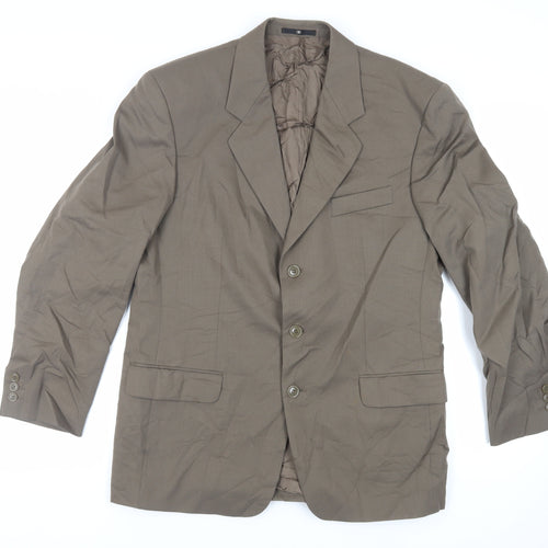 Ciro Citterio Mens Brown Wool Jacket Suit Jacket Size 40 Regular
