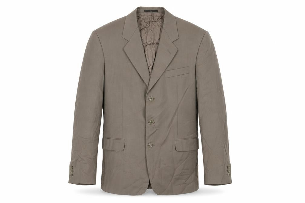 Front view of Ciro Citterio men’s brown wool jacket suit jacket, size 40, regular