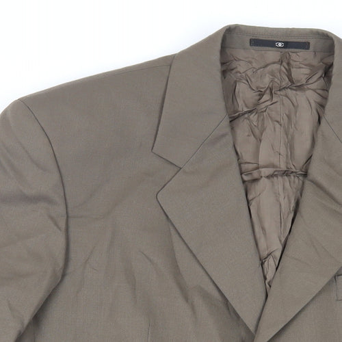 Ciro Citterio Mens Brown Wool Jacket Suit Jacket Size 40 Regular
