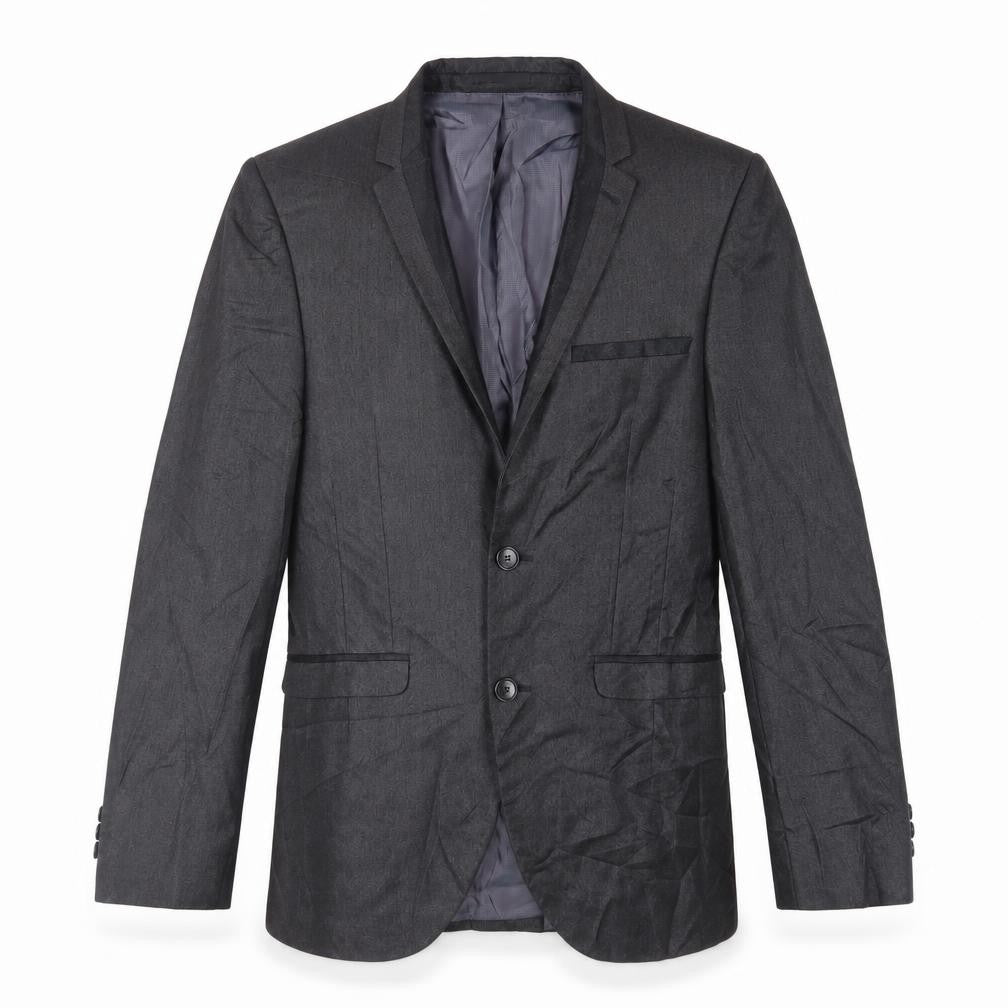 Front view of Next men’s black polyester jacket suit jacket, size 36, regular