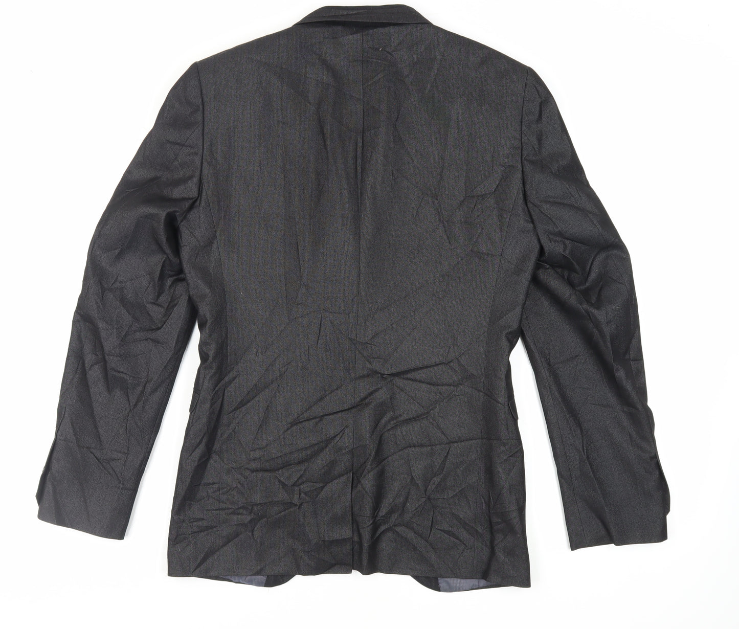 NEXT Mens Black Polyester Jacket Suit Jacket Size 36 Regular