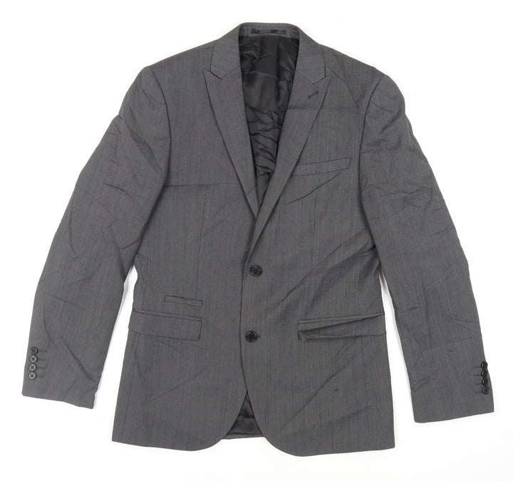 NEXT Mens Grey Wool Jacket Suit Jacket Size 38 Regular