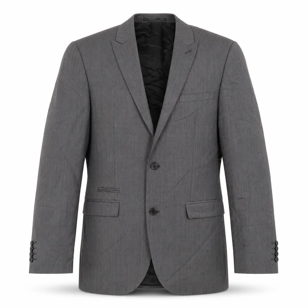 Front view of Next men’s grey wool jacket suit jacket, size 38, regular