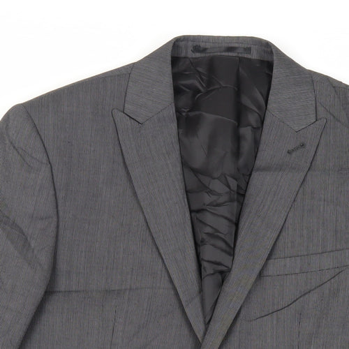 NEXT Mens Grey Wool Jacket Suit Jacket Size 38 Regular