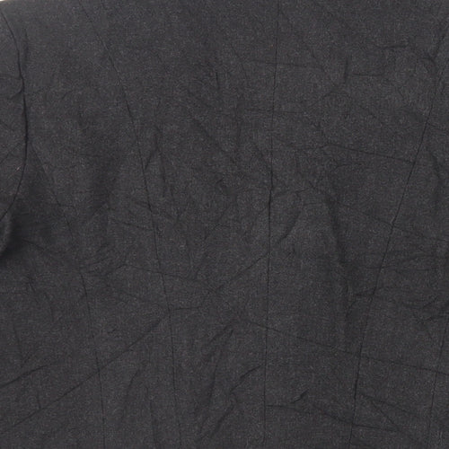 Per Una Womens Black Jacket Blazer Size 12 Button