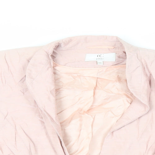 CC Womens Pink Jacket Blazer Size 18 Button