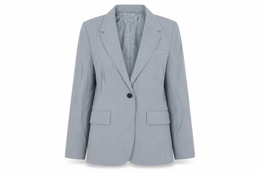 Front view of Zara women’s green jacket blazer, size M, button